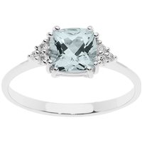 Anello Comete Donna Acquamarina in Oro bianco Acquamarina 1.0 Ct ANQ308 - ANQ308